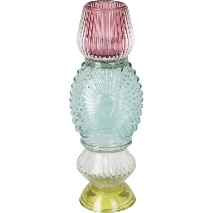 PCANDELA VETRO RIPIANI 27CM